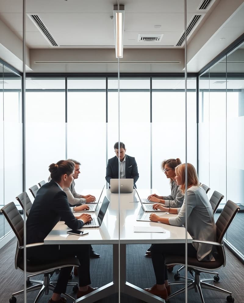 Professional team collaboration